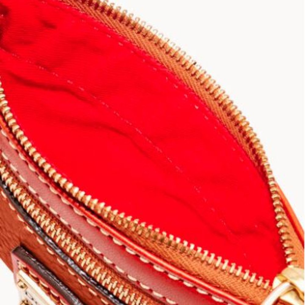 Dooney & Bourke Pebble Grain Leather Coin Case Bone NWT - Picture 5 of 5